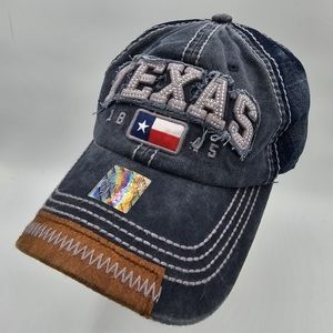 Pit Bull Texas Vintage style Blue hat cap